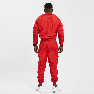 FIGHTHAUS Contender Sauna Suit for Weight Loss, Boxing and MMA Bloodshot Red Back