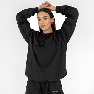 FIGHTHAUS Womens Contender Sauna Suit for weight loss, boxing and MMA Blackout  Close