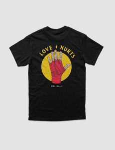 Love Hurts Tee Fighthaus Back - MMA and Boxing Shirt